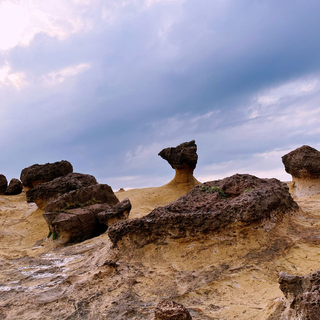 The Wonderful Rocks at Yehliu Geopark 🩵