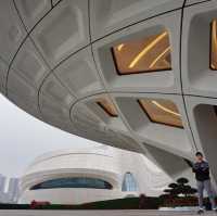 (中国　長沙) 長沙梅溪湖国際文化芸術センター( by Zaha Hadid)