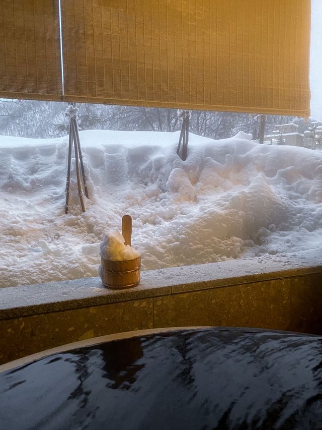 얼굴은 춥고 몸은 따뜻한 히노끼 전세탕에서 온천하기❄️♨️