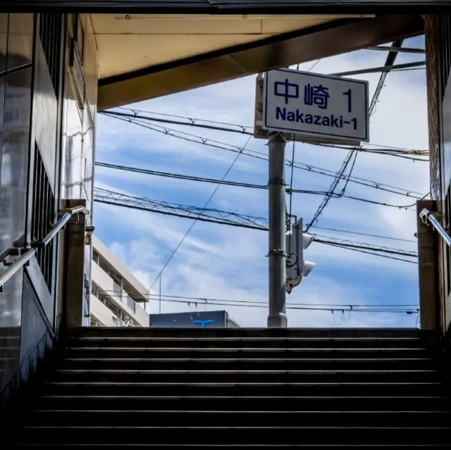 번잡한 오사카에서 발견한 평화로운 거리