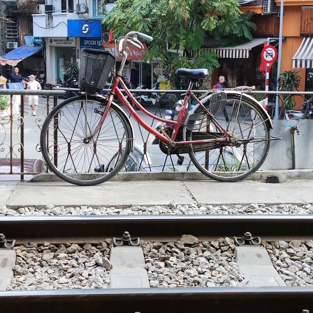 Cafes beside Railway Track