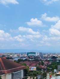 The Stunning View from Rooftop Pool 🏙️