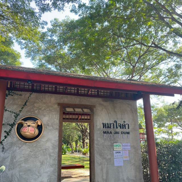 📍“ร้านกาแฟหมาใจดำ” บ้านปูคา สันกำแพง