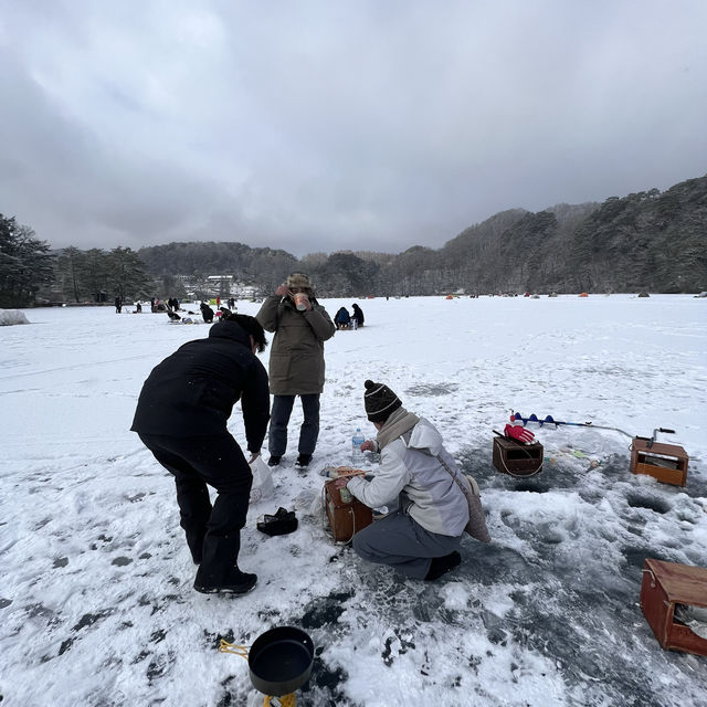 【松原湖】ワカサギ釣り