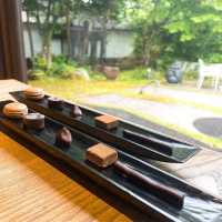 【湯布院】湯布院旅館御三家 山荘無量塔のカフェでランチ☕️