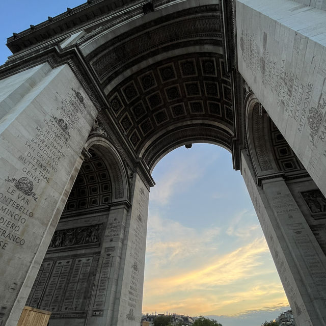 Parisian Dream: A Sunset Stroll from the Arc de Triomphe to the Eiffel Tower 