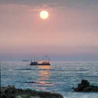 ～水氣海水浴場～夕陽之美～