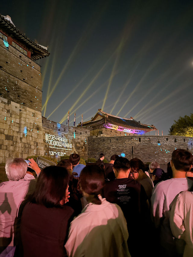【韓国/水原】世界遺産でナイトマーケット！プロジェクションマッピングまで🏰 