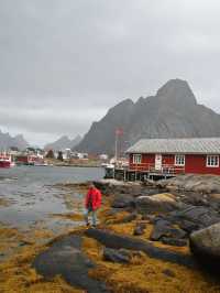 หมู่บ้าน Hammarskaftet Lofoten วิวภูเขาหมวก