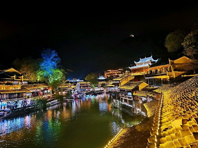 Fenghuang Ancient Town at Night: A Dreamlike Riverside Escape