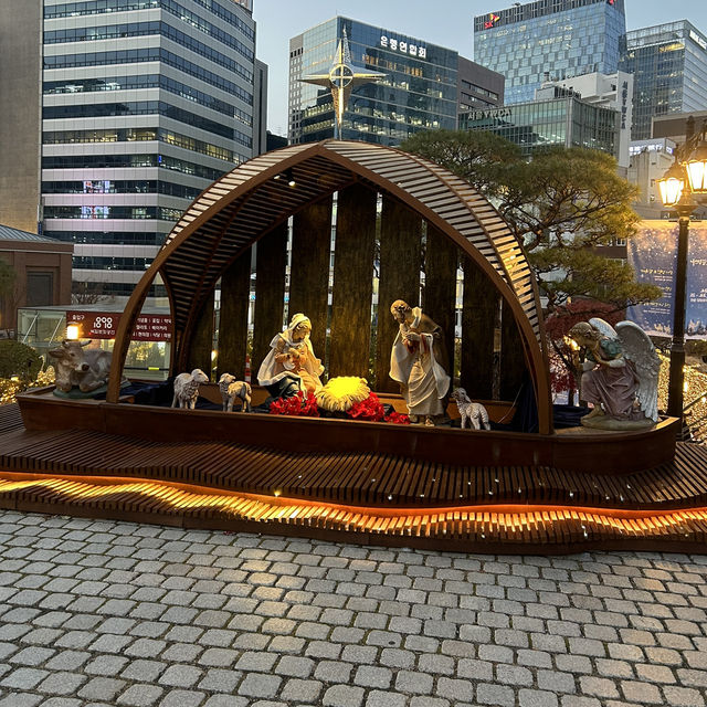 【韓国：明洞】明洞聖堂のクリスマス🎄