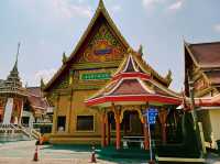 泰國曼谷湄南河畔歷史古跡寺廟Wat Bang Prathun Nok，適合拍照📸打卡冥想