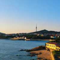 海濱公園～夕陽下的金色海洋🌊