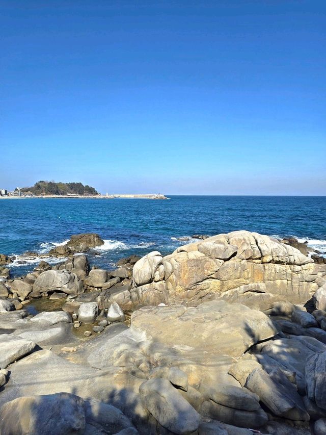 독특한 바위들을 볼수 있는 양양 죽도🩵