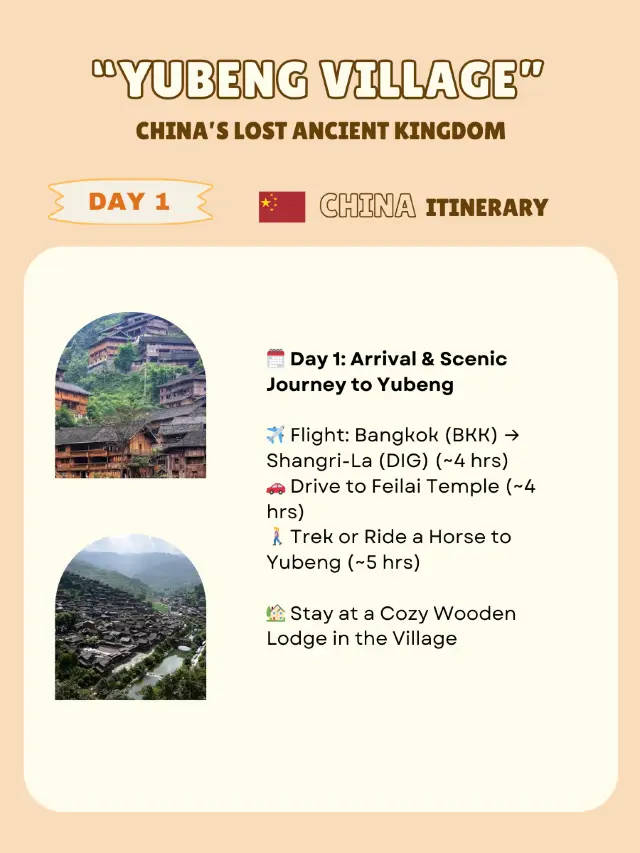 Yubeng Village itinerary 
