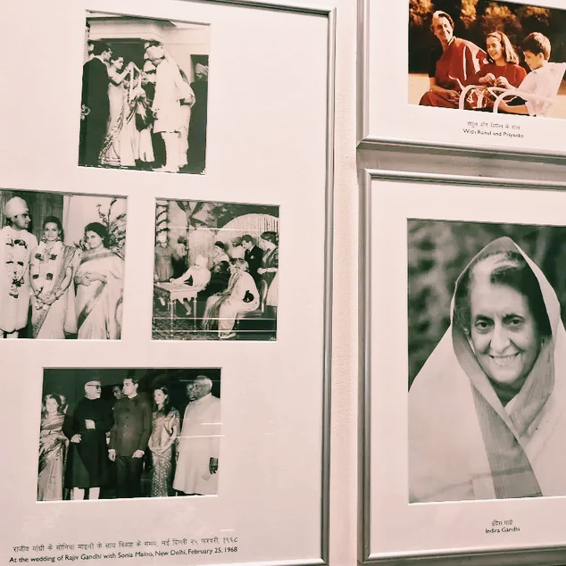 ガンジー　インド歴代首相　額縁付 インド初の女性首相、インディラ・ガンジーの生涯をたどる記念館