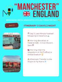 Manchester 3days itinerary ✈️