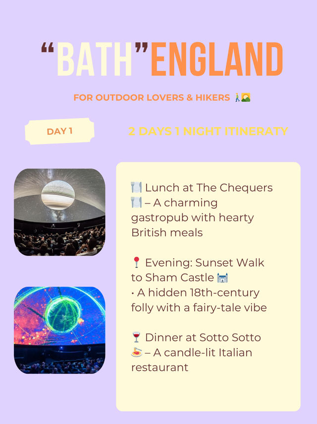 Bath itinerary 