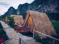 🌾 นอนฟิน กินหมูกระทะ กลางทุ่งนาเขียว 🍃