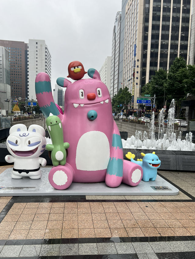 청계천의 물길을 따라