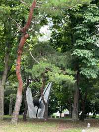 공원 산책후 티타임