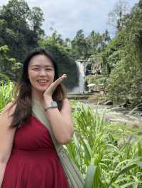 🇮🇩Red Dress Energy at Bali’s Stunning Tegenungan