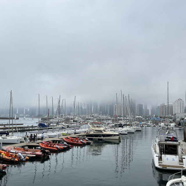 🌊 Qingdao Port: Two Faces, One City 💙✨