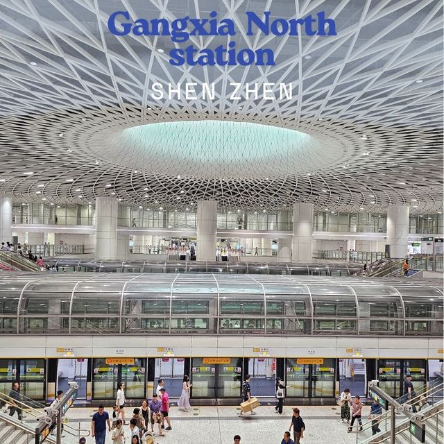 🚆สถานีรถไฟฟ้า Gangxia North | Shenzhen 🚆  🚆สถานีรถไฟฟ้า Gangxia North | Shenzhen 🚆