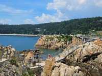 The day is nice for a stroll at Daewangam at Ulsan