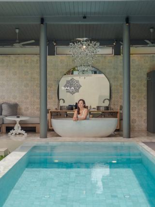 Luxury five-star pool villa accommodation on the beach in Phuket