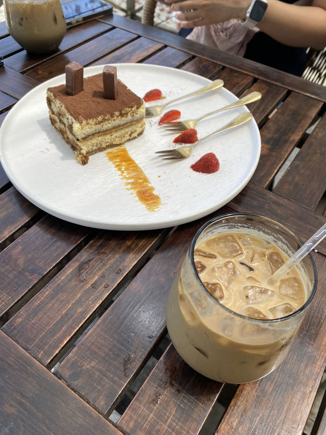 Cafe with stunning sea views in Penang