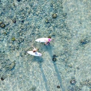 Surfing in Maldives Crystal Clear Water Kaafu Atoll