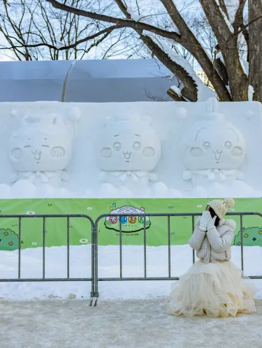 sachin and babi light blue dress The pinnacle of winter romance, the art of snow at the Sapporo Snow  Festival 