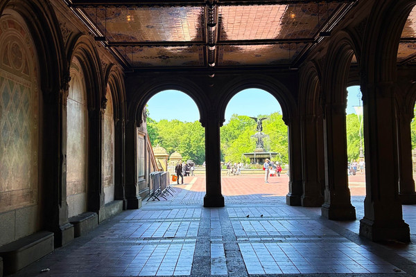 Bethesda Terrace Arches Wallpaper Mural by Magic Murals