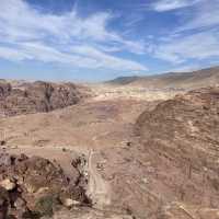 Hiking in the hills of Petra
