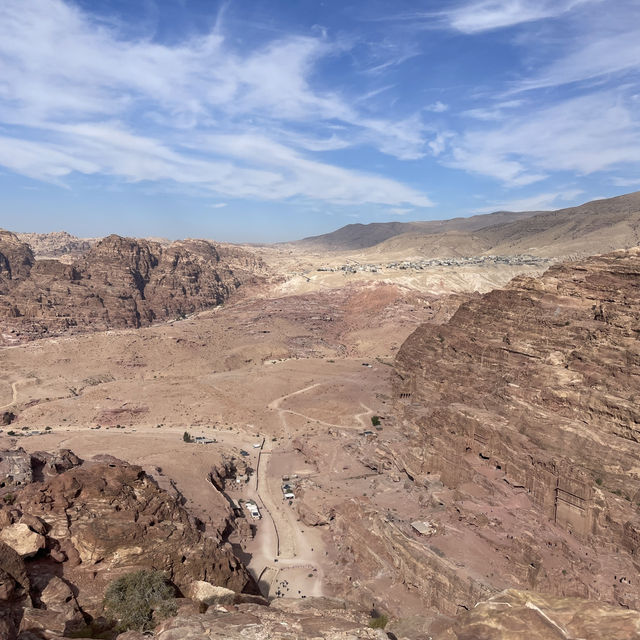 Hiking in the hills of Petra