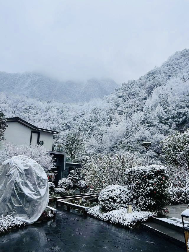 成都周邊下雪泡溫泉