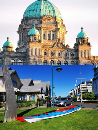 Sharing of two-day tour route to Nanaimo, Victoria.