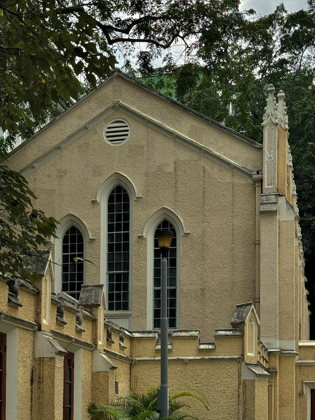 ⛪香港中環百年教堂打卡！古樹與聖殿交織的時光秘境