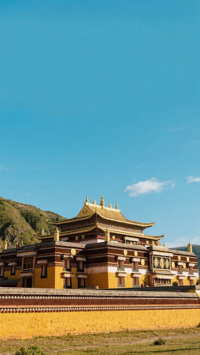 聽梵音繚繞看湖天一色在黃土5雪域之間一場心靈與風景的雙重朝聖
