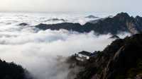 黃山雲瀑仙境,誤入水墨畫