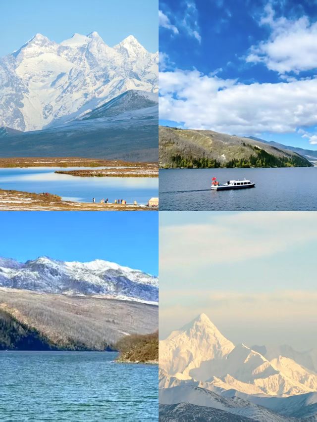 來木格措感受聖湖純淨與雪山巍峨的完美融合