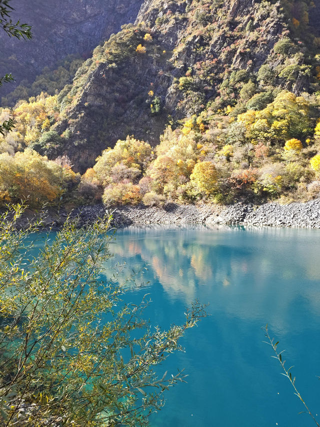 11月松坪溝美到窒息！彩林映碧水，一天才花130元！