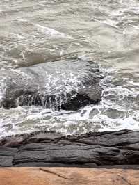 秋日漫步海水不藍的南麂島