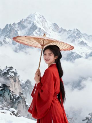 Golden Summit Snowy Night, a Stunning Fairyland