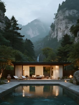 아이와 함께 아나야 우링산! 눈 풍경+개인 온천, 힐링감 가득