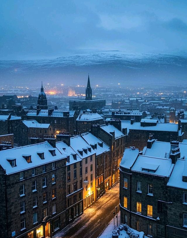 愛丁堡雪夜童話雪花都捨不得離開的浪漫之地
