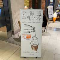新千歳空港はソフトクリームいっぱい！