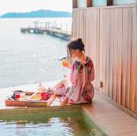 ที่พักสไตล์ญี่ปุ่นบนเกาะล้านติดทะเล