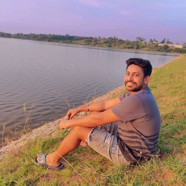 Beautiful sunset point lake near Bengaluru 😍 